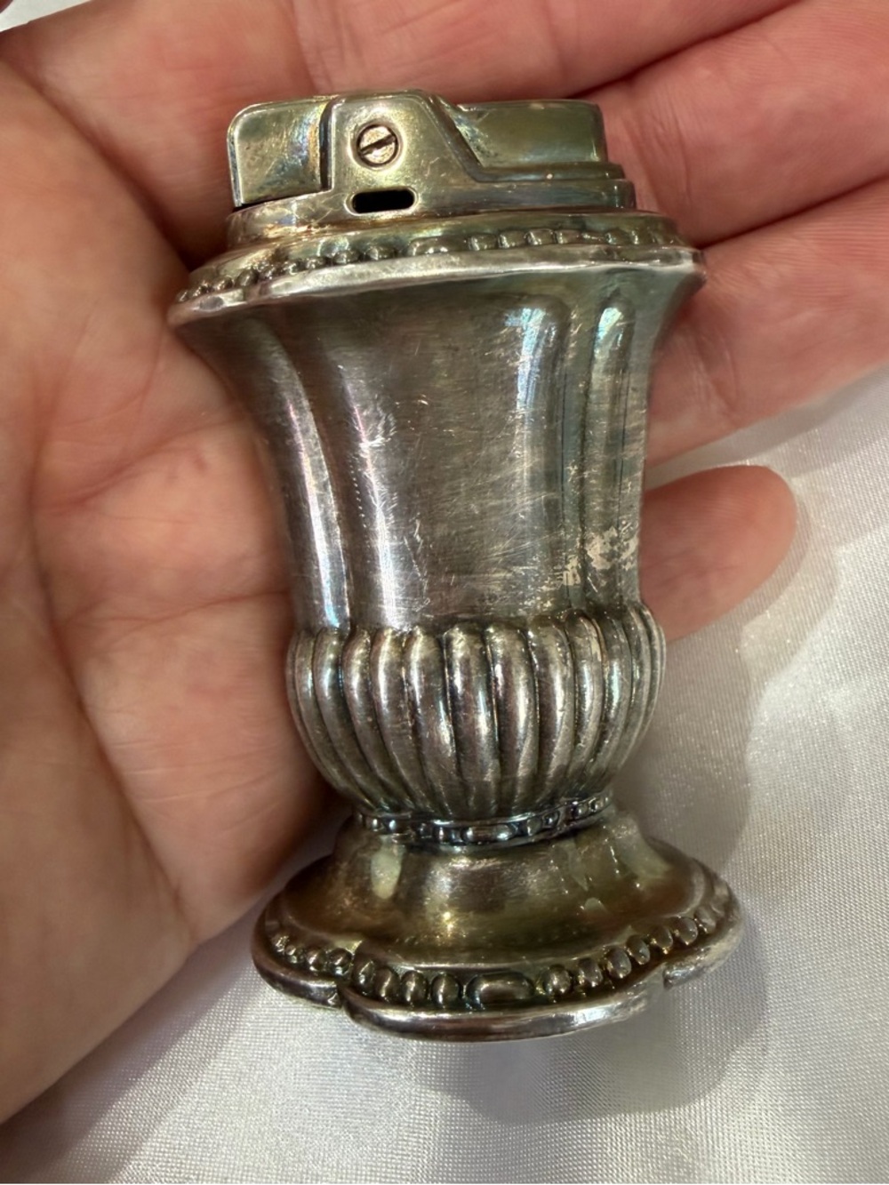1 of 2, RARE-Vintage Silver Plate Ronson candle accessory,barware, as-is - Picture 2 of 4